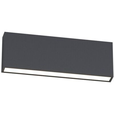 TOP-LIGHT Madrid Applique Biemissione 26cm Grigio Antracite Led Cct 3000 4000k 10w 1240lm Ip65 TOP-LIGHT Madrid Applique Biemissione 26cm Grigio Antracite Led Cct 3000 4000k 10w 1240lm Ip65