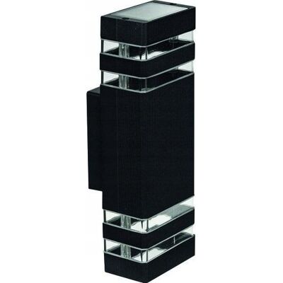 ECOLIGHT Applique Esterna 2xgu10 Ip54 Alluminio Nero Ec79004 ECOLIGHT Applique Esterna 2xgu10 Ip54 Alluminio Nero Ec79004
