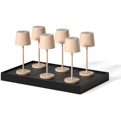 LUMISKY Set Di 6 Lampade Da Tavolo Con Base H22cm Kelly Mini LUMISKY Set Di 6 Lampade Da Tavolo Con Base H22cm Kelly Mini