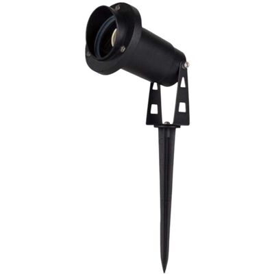 UNIVERSO Faretto Da Giardino Con Picchetto, Ip65, Attacco Gu10, Alluminio Resistente, Max 35w, Installazione Esterna, Impermeabile Senza Lampadina - Color: Nero UNIVERSO Faretto Da Giardino Con Picchetto, Ip65, Attacco Gu10, Alluminio Resistente, Max 35w, Installazione Esterna, Impermeabile Senza Lampadina - Color: Nero