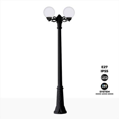 FUMAGALLI Gigi Bisso Globe' 2xe27 Lampione Doppio Led Da Esterno - FUMAGALLI Gigi Bisso Globe' 2xe27 Lampione Doppio Led Da Esterno -