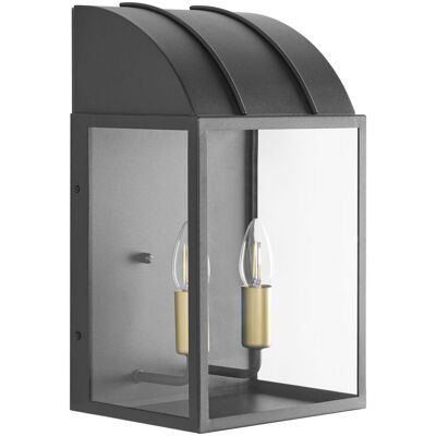 BELIANI Lampada Da Parete Per Esterni In Metallo Nero Stile Tradizionale Belitsa BELIANI Lampada Da Parete Per Esterni In Metallo Nero Stile Tradizionale Belitsa