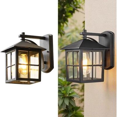 OEM Applique Da Esterno Impermeabili Ip65, Applique Vintage In Alluminio Nero Opaco, Applique Da Portico Con Portalampada E26 E Paralume In Vetro Per Garage E Patio OEM Applique Da Esterno Impermeabili Ip65, Applique Vintage In Alluminio Nero Opaco, Applique Da Portico Con Portalampada E26 E Paralume In Vetro Per Garage E Patio