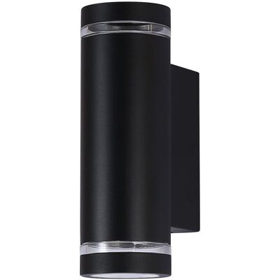 ITALUX Applique Esterno Cilindro Nero 2xgu10 Ip54 Fondo ITALUX Applique Esterno Cilindro Nero 2xgu10 Ip54 Fondo