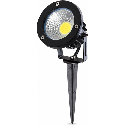 GREENICE Faretto Da Giardino A Led Cob Da 18 W 1620 Lm 6000 K Picchetto 40.000 Ore Finitura Nera GREENICE Faretto Da Giardino A Led Cob Da 18 W 1620 Lm 6000 K Picchetto 40.000 Ore Finitura Nera