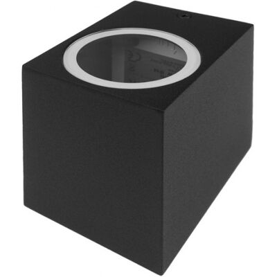 ECOLIGHT Applique Esterna Gu10 Ip44 Alluminio Nero Ec79084 ECOLIGHT Applique Esterna Gu10 Ip44 Alluminio Nero Ec79084