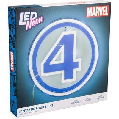 PALADONE Products Lampada Neon Led Marvel Fantastici Quattro 24 Cm Pvc PALADONE Products Lampada Neon Led Marvel Fantastici Quattro 24 Cm Pvc