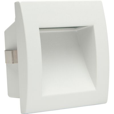 FORLIGHT - Empotrable De Pared Zilo Aluminio, Cristal Blanco, Transparente FORLIGHT - Empotrable De Pared Zilo Aluminio, Cristal Blanco, Transparente