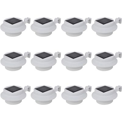 vidaXL 12 pezzi Luci solari da recinzione - Luci solari esterne vidaXL 12 pezzi Luci solari da recinzione - Luci solari esterne