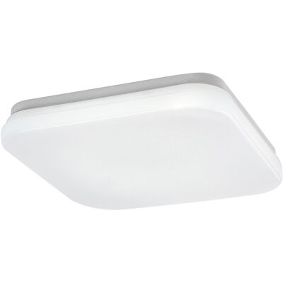 RABALUX Plafoniera Esterna Quadrata Bianca 28cm Led 18w Sensore RABALUX Plafoniera Esterna Quadrata Bianca 28cm Led 18w Sensore