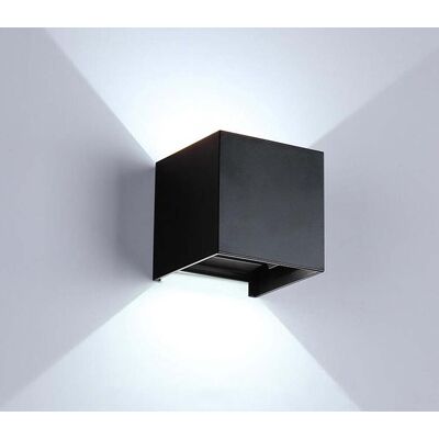 BES Applique Led Cob Lampada Parete 10w Quadrato Nero Luce Fredda Interno Esterno BES Applique Led Cob Lampada Parete 10w Quadrato Nero Luce Fredda Interno Esterno