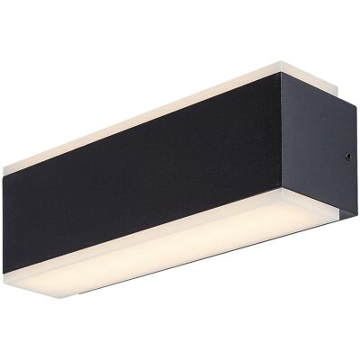 RABALUX Applique Esterna Nera Led 12w 3000k Ip54 Mataro RABALUX Applique Esterna Nera Led 12w 3000k Ip54 Mataro