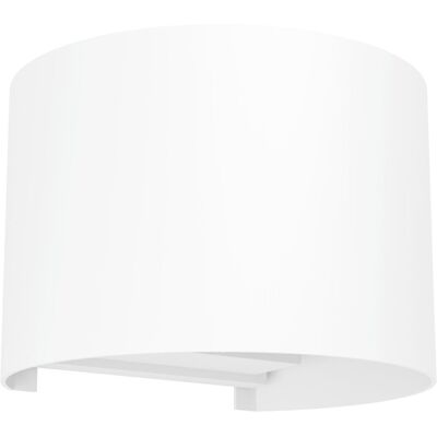 EGLO Applique Esterno Calpino 3 Alluminio Bianco Trasp 2 Luci Led 2,8w 840lm Ip54 EGLO Applique Esterno Calpino 3 Alluminio Bianco Trasp 2 Luci Led 2,8w 840lm Ip54