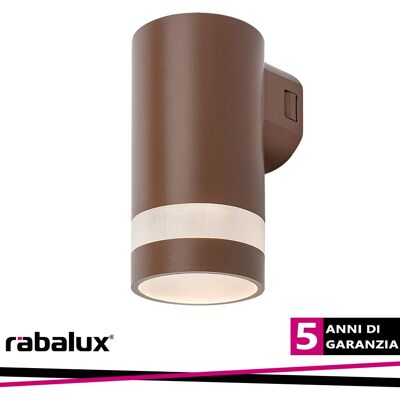 RABALUX Urfa Line,wall, 9w, H15cm,brown,ip65 RABALUX Urfa Line,wall, 9w, H15cm,brown,ip65