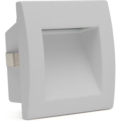 FORLIGHT - Empotrable De Pared Zilo Aluminio, Cristal Gris, Transparente FORLIGHT - Empotrable De Pared Zilo Aluminio, Cristal Gris, Transparente