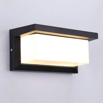 OEM Applique Da Parete - Led - 12w - Impermeabile Ip65 - Alluminio Antracite - Giardino OEM Applique Da Parete - Led - 12w - Impermeabile Ip65 - Alluminio Antracite - Giardino