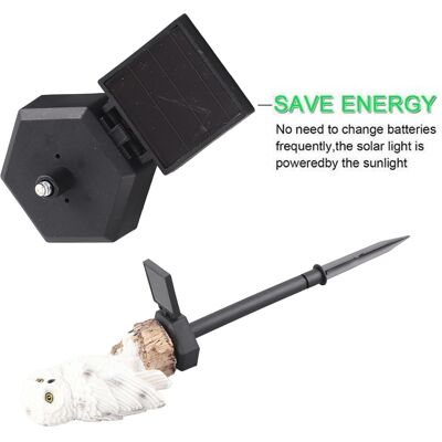 OEM Lampada Da Terra Solare Per Esterni Con Design A Gufo, Impermeabile, Bianca, Decorativa, Per Giardino. OEM Lampada Da Terra Solare Per Esterni Con Design A Gufo, Impermeabile, Bianca, Decorativa, Per Giardino.