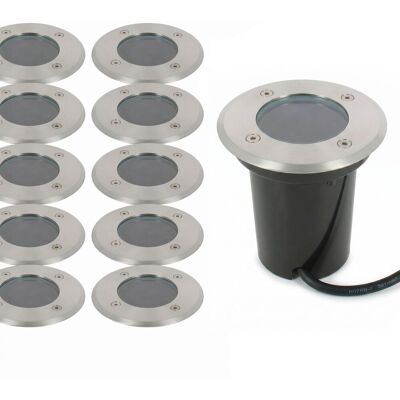 Arum Lighting - Set di 10 faretti da incasso INOX 304 IP67 Arum Lighting - Set di 10 faretti da incasso INOX 304 IP67