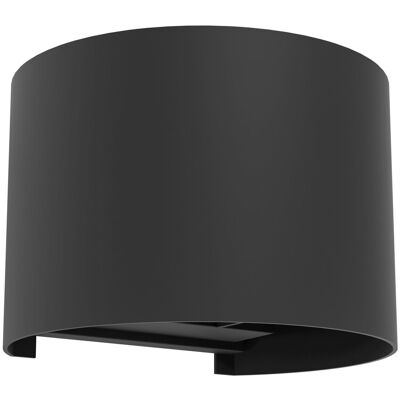 EGLO Applique Esterno Calpino 3 Alluminio Nero Trasparente 2 Luci Led 2,8w 840lm Ip54 EGLO Applique Esterno Calpino 3 Alluminio Nero Trasparente 2 Luci Led 2,8w 840lm Ip54