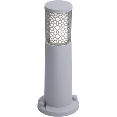 FUMAGALLI Lampione Carlo Deco 1xgu10 4,8w Con Pulsante Cct (2 Colori) Ip55 H.40xd.10cm Resina Grigia FUMAGALLI Lampione Carlo Deco 1xgu10 4,8w Con Pulsante Cct (2 Colori) Ip55 H.40xd.10cm Resina Grigia