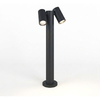 TOP-LIGHT Oslo Palo 80cm 2 Luci Grigio Antracite Ip65 Non Incluse TOP-LIGHT Oslo Palo 80cm 2 Luci Grigio Antracite Ip65 Non Incluse