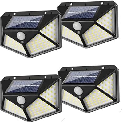 OEM Set Di 4 Luci Solari Da Esterno Con Sensore Di Movimento, 100 Led, Impermeabili Ip65, Faretti Solari Da Giardino, 3 Modalità, Angolo Del Fascio Luminoso Di 270°, Batteria Da 800 Mah. OEM Set Di 4 Luci Solari Da Esterno Con Sensore Di Movimento, 100 Led, Impermeabili Ip65, Faretti Solari Da Giardino, 3 Modalità, Angolo Del Fascio Luminoso Di 270°, Batteria Da 800 Mah.
