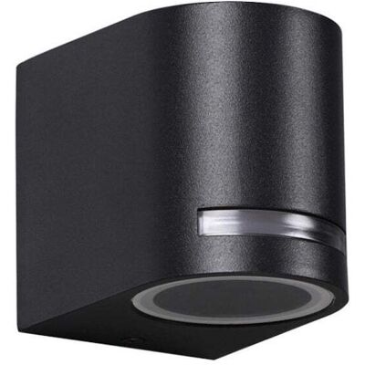 UNIVERSO Applique Nero Da Esterno A Muro Ip54 Lampada A Parete Moderno Gu10 Monoemissione - Color: Nero UNIVERSO Applique Nero Da Esterno A Muro Ip54 Lampada A Parete Moderno Gu10 Monoemissione - Color: Nero