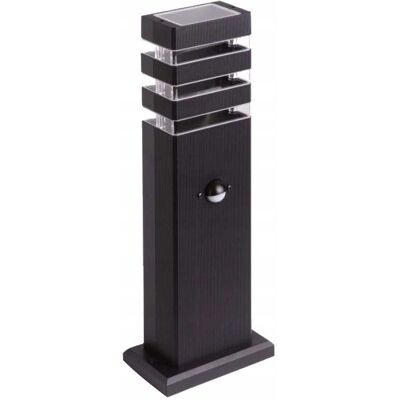 ECOLIGHT Paletto Da Esterno Pir Gu10 Ip44 Nero Alluminio ECOLIGHT Paletto Da Esterno Pir Gu10 Ip44 Nero Alluminio