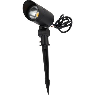 GREENICE Faretto Led Da Giardino Con Picchetto 18w 60º Ip65 3000k Finitura Nera GREENICE Faretto Led Da Giardino Con Picchetto 18w 60º Ip65 3000k Finitura Nera