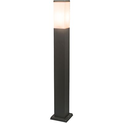 QAZQA Lampione da esterno moderno grigio scuro - 80cm QAZQA Lampione da esterno moderno grigio scuro - 80cm