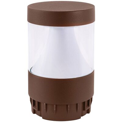 GEA LUCE Paletto Luminoso Ges2391 In Alluminio Marrone - Testa Con Modulo Led 12w/16w/20w, Ip65, 3000k/4000k/5000k, Trattamento C4 - Gealuce GEA LUCE Paletto Luminoso Ges2391 In Alluminio Marrone - Testa Con Modulo Led 12w/16w/20w, Ip65, 3000k/4000k/5000k, Trattamento C4 - Gealuce