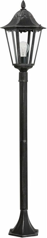 EGLO - navedo Outdoor pedestal/post lighting E27 Nero, Argento