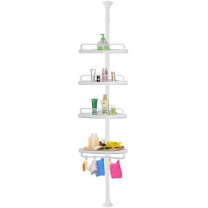 NO BRAND Deuba Scaffale Angolare Telescopico Da Bagno Regolabile In Altezza 155- 290 4 Ripiani Mensola Doccia Portasapone NO BRAND Deuba Scaffale Angolare Telescopico Da Bagno Regolabile In Altezza 155- 290 4 Ripiani Mensola Doccia Portasapone