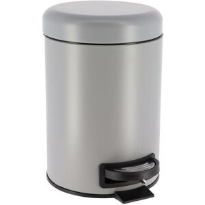 TENDANCE Bidone In Metallo Con Freno A Caduta 3l - Grigio Opaco TENDANCE Bidone In Metallo Con Freno A Caduta 3l - Grigio Opaco