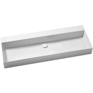 AZZURRA - Lavabo Elegance Sospeso/appoggio 122x45 Senza Foro In Ceramica AZZURRA - Lavabo Elegance Sospeso/appoggio 122x45 Senza Foro In Ceramica