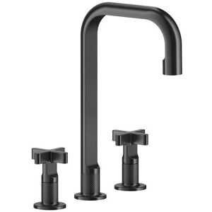 Miscelatore lavabo nero Gessi Inciso+ a 3 fori - Rubinetto Miscelatore lavabo nero Gessi Inciso+ a 3 fori - Rubinetto