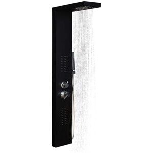 Home Deluxe - Pannello Doccia Con Doccia A Pioggia Cascata - Nero Home Deluxe - Pannello Doccia Con Doccia A Pioggia Cascata - Nero