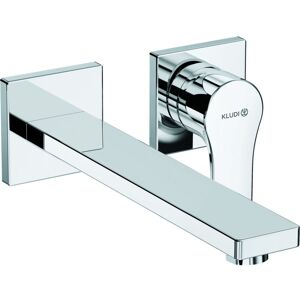KLUDI Zenta Sl Miscelatore Monocomando A Muro Lavabo A 2 Fori Sporgenza 230 Mm, Rosetta In Due Pezzi Cromo, 482450565 KLUDI Zenta Sl Miscelatore Monocomando A Muro Lavabo A 2 Fori Sporgenza 230 Mm, Rosetta In Due Pezzi Cromo, 482450565