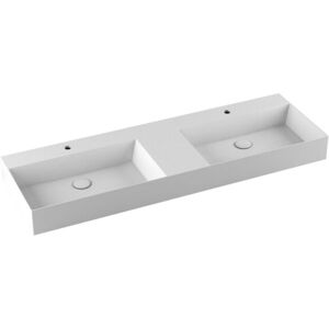 AZZURRA Lavabo Elegance Sospeso/appoggio 142x45 Due Vasche E Due Fori In AZZURRA Lavabo Elegance Sospeso/appoggio 142x45 Due Vasche E Due Fori In