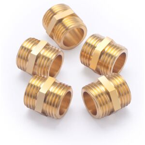 Morsetto doppio maschio in ottone NOYON & THIEBAULT M15x21 - Raccordo Morsetto doppio maschio in ottone NOYON & THIEBAULT M15x21 - Raccordo