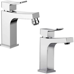 JACUZZI Set Miscelatori Lavabo E Bidet Rubinetteria Tank Per Piletta Click Clack JACUZZI Set Miscelatori Lavabo E Bidet Rubinetteria Tank Per Piletta Click Clack