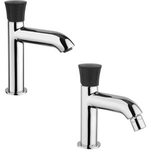 JACUZZI Set Rubinetti Lavabo E Bidet Rubinetteria Modello Illumina Per Piletta Click Clack JACUZZI Set Rubinetti Lavabo E Bidet Rubinetteria Modello Illumina Per Piletta Click Clack