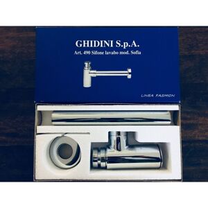 GHIDINI - Sifone Per Lavabo A Bottiglia Da 11/4 Lusso Sofia Bagno Ricambi GHIDINI - Sifone Per Lavabo A Bottiglia Da 11/4 Lusso Sofia Bagno Ricambi