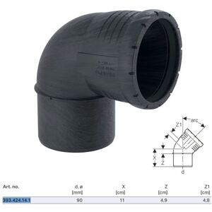 Geberit Silent Pro Curva 393424141 DN 90 - Curve di tubature Geberit Silent Pro Curva 393424141 DN 90 - Curve di tubature