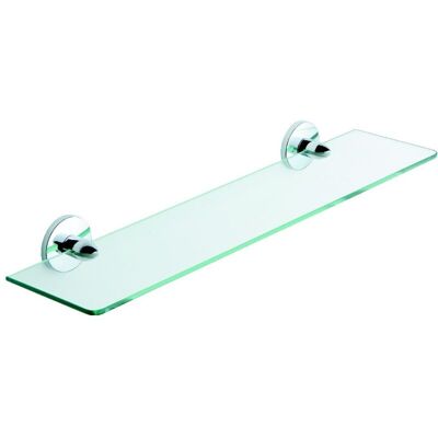 METAFORM - Mensola 52cm Da Parete Cromo In Acciaio Cromato E Vetro Mod. One Cromo METAFORM - Mensola 52cm Da Parete Cromo In Acciaio Cromato E Vetro Mod. One Cromo