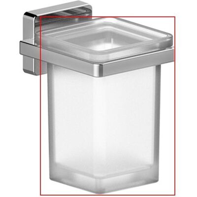 AQUASANIT Bicchiere Di Ricambio In Vetro Satinato Per Serie Cubo AQUASANIT Bicchiere Di Ricambio In Vetro Satinato Per Serie Cubo