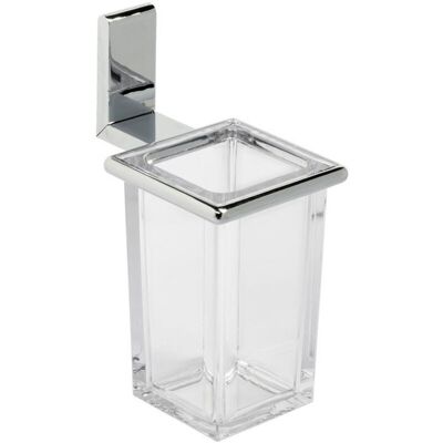METAFORM Porta Spazzolini Da Muro Bagno Moderno Trasparente Acciaio Ella METAFORM Porta Spazzolini Da Muro Bagno Moderno Trasparente Acciaio Ella