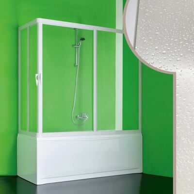 FORTE Box Doccia Sopravasca In Acrilico H 150 Cm Mod. Nettuno 80x170 Cm Con Apertura Centrale FORTE Box Doccia Sopravasca In Acrilico H 150 Cm Mod. Nettuno 80x170 Cm Con Apertura Centrale