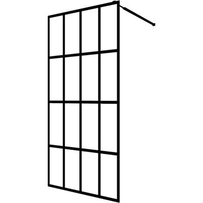 VIDAXL Cabina Doccia Con Schermo In Vetro Temperato Glassato 80x195 Cm - VIDAXL Cabina Doccia Con Schermo In Vetro Temperato Glassato 80x195 Cm -