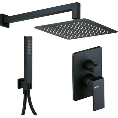 GATTONI RUBINETTERIA Kit Doccia Completo Modello Quadro Colore Nero Opaco Gattoni Square Ktq15/pdno Nero Opaco GATTONI RUBINETTERIA Kit Doccia Completo Modello Quadro Colore Nero Opaco Gattoni Square Ktq15/pdno Nero Opaco
